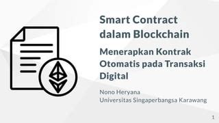 KEABSAHAN SMART CONTRACT DALAM TRANSAKSI - wintechmobiles.com