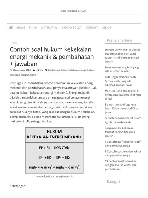 Kekekalan energi - Wikipedia bahasa Indonesia, … - wintechmobiles.com