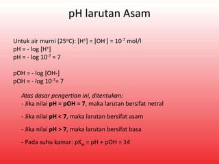 Kekuatan dan pH Asam Basa - Ilmu Pengetahuan - wintechmobiles.com