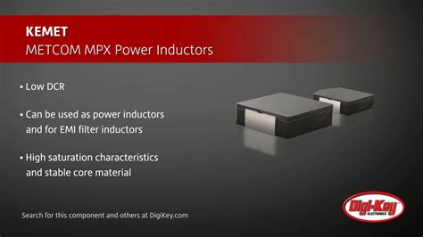 KEMET Fixed Inductors - Digi-Key Electronics