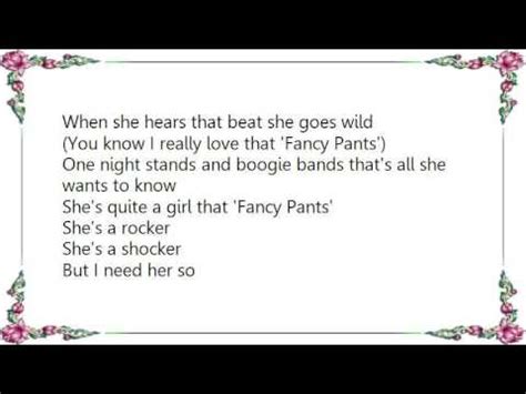 KENNY - FANCY PANTS LYRICS - SongLyrics.com