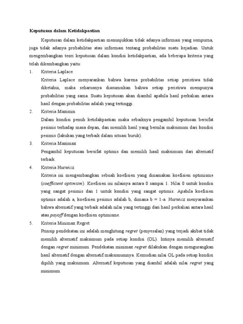 KEPUTUSAN DALAM KETIDAKPASTIAN - wintechmobiles.com