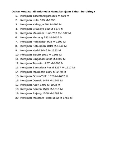 Kerajaan Besar Di Indonesia - wintechmobiles.com
