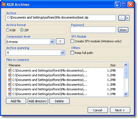 KGB Archiver for Windows