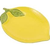 Kichvoe Lemon Shaped Ceramic Dessert Bowl 4.72X3.34X1.57In Fruit ... - muktibox.com