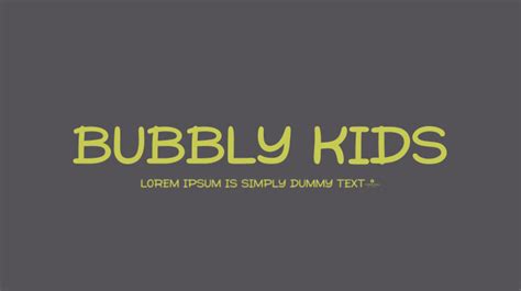 Kids Bubbly Fonts - FontSpace - muktibox.com