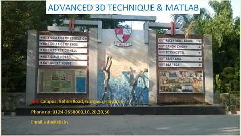 KIIT College of Engineering, Advanced 3D Technique /Matlab