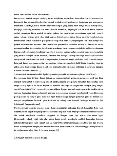 Kimia Analitik dalam Ilmu Forensik - wintechmobiles.com