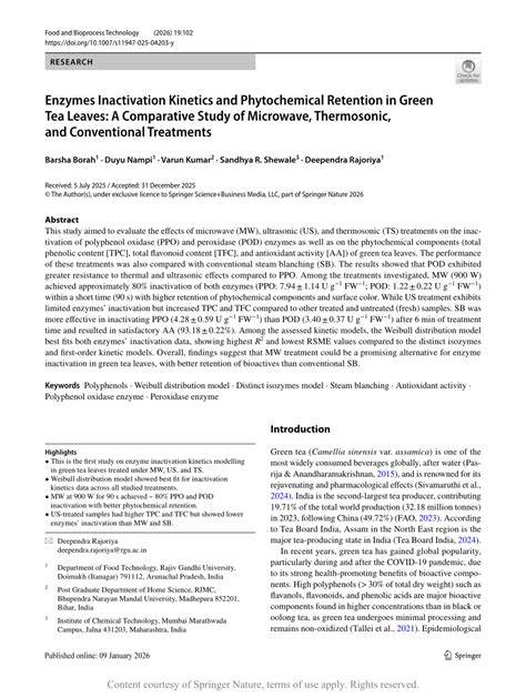 Kinetics of inactivation of quality-deteriorating enzymes and ... - raincitystudios.com