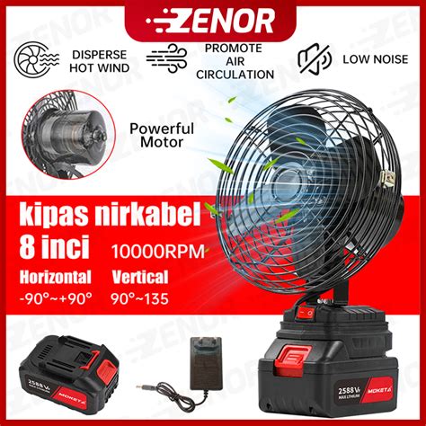 Kipas Kemah Kipas Besi 8 Inch Fan Portable Baterai Kipas Portable ... - wintechmobiles.com