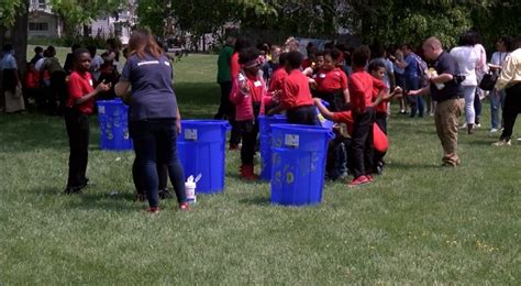 KIPP students clean park, meet pen pals on Kindness Day