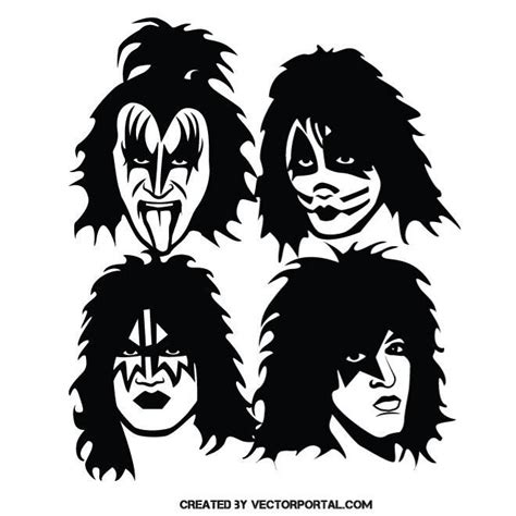 KISS Band Vector for Free Download FreeImages