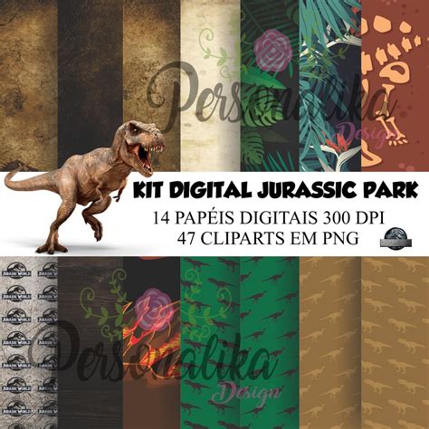 KIT DIGITAL JURASSIC PARK PREMIUM - Arte Digital Grátis