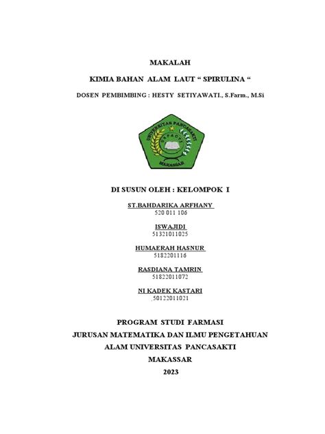 Klasifikasi dan Budidaya Spirulina sp. | PDF - Scribd - muktibox.com