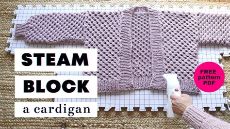 KNITTING How to Steam Block YouTube