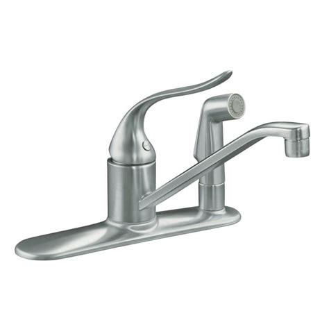 KOHLER Coralais Polished Chrome Low-Arc Deck Mount Kitchen …