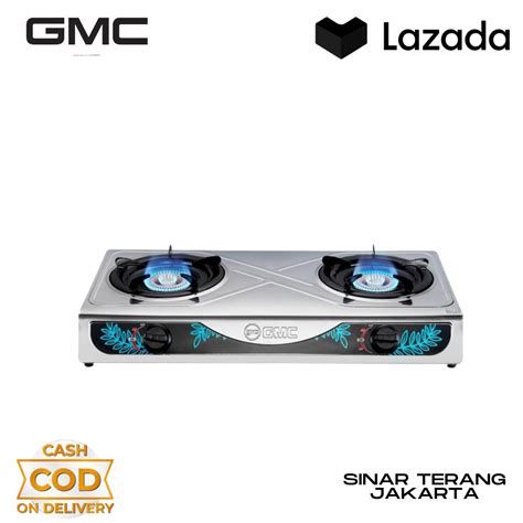 Kompor Gas GMC Model 211 - Dua Tungku, Stainless Steel, … - wintechmobiles.com
