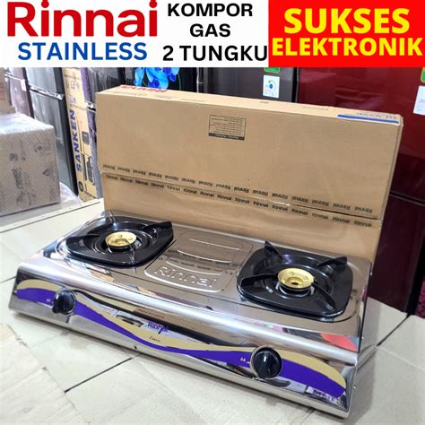 Kompor Gas Rinnai 2 Tungku Stainless - raincitystudios.com