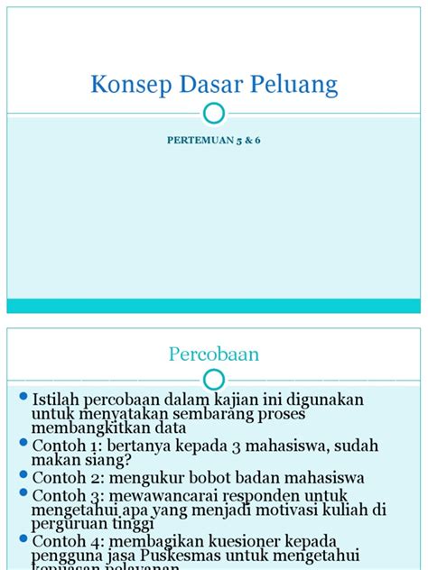 Konsep Dasar Peluang - Perpustakaan UT - wintechmobiles.com