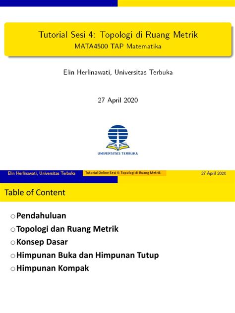 Konsep Ruang Metrik dan Topologi | PDF | Metode - wintechmobiles.com