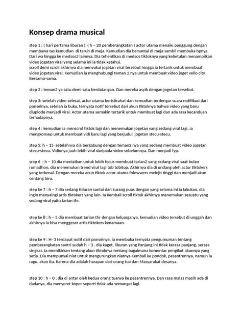 Konsep Utama Drama Musikal - muktibox.com