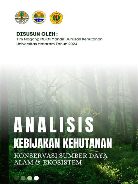 Konservasi Sumber Daya Alam dan Ekosistem - Dinas Kehutanan - muktibox.com