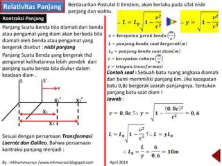 Kontraksi Panjang dalam Relativitas | PDF | Metode & Bahan Ajar - wintechmobiles.com