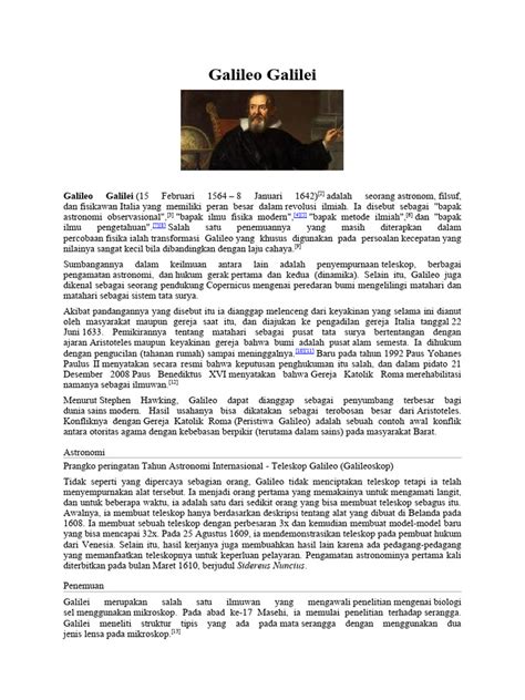 Kontribusi Galileo dalam Fisika Klasik | PDF - Scribd - wintechmobiles.com