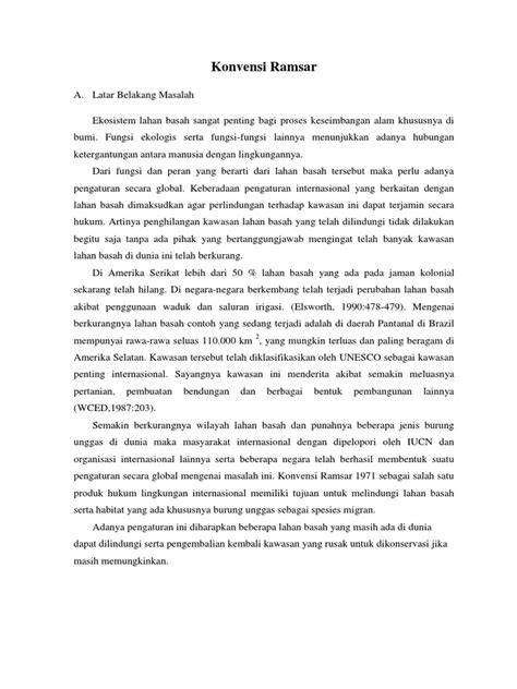 Konvensi Ramsar: Perlindungan Lahan Basah | PDF - raincitystudios.com