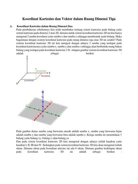 Koordinat Kartesius 3D dan Vektor | PDF - Scribd - wintechmobiles.com