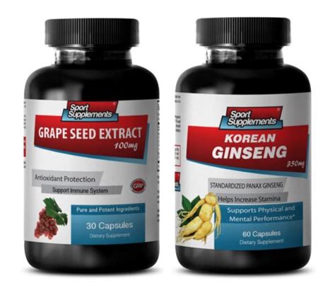 KOREAN GINSENG – GRAPE SEED EXTRACT COMBO 2B - eBay