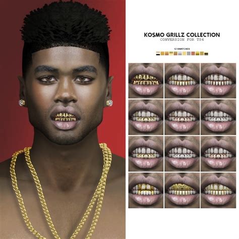 KOSMO GRILLZ COLLECTION by Thiago Mitchell at REDHEADSIMS