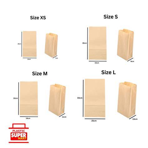 Kraft Paper Bags : Plasticsupermart Singapore - raincitystudios.com