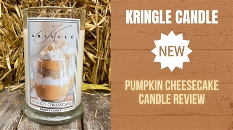 KRINGLE CANDLE Pumpkin Cheesecake Candle Review + Cookies …