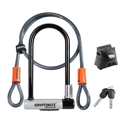Kryptonite Kryptolok Standard U-Lock With Cable - Sold Secure Gold - raincitystudios.com
