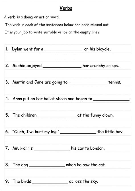 KS2 English Worksheets Learning Printable