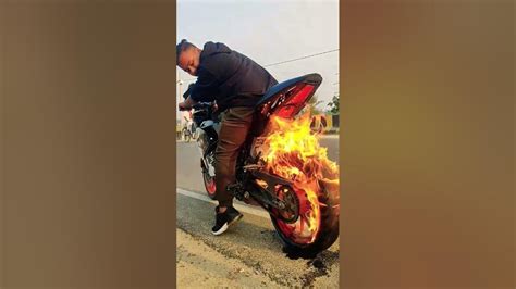 KTM RC fire burnouts fire rolling burnout #fire #burnout #ktm