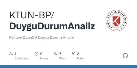 KTUN-BP/DuyguDurumAnaliz: Python-OpenCV .