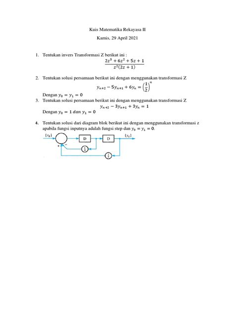 Kuis Transformasi Z Matematika II - wintechmobiles.com