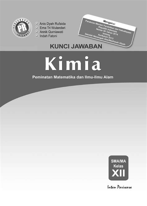 KUNCI JAWABAN DAN PEMBAHASAN KIMIA 12 …