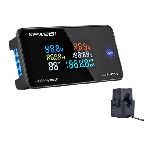 KWS-AC300 Digital Ampermeter Power Energy Voltmeter …