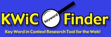 KWiCFinder Key Word in Context Web Concordance Tool