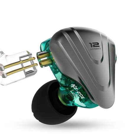 KZ ZSX 5BA+1DD 6 Sürücü Hibrit Kulak İçi HiFi Kulaklık, Çinko. 