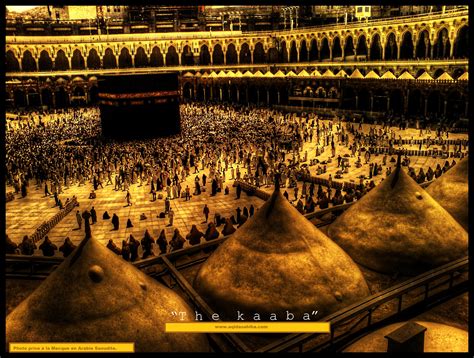 It was after the coming of Islam, that Prophet Muhammad(peace be upon Him) broke all the idols and restored the kaaba to honor the oneness of God. The Kaaba itself is a simple cubic structure whose measures are as follows: Northern wall 11.03 meters Southern wall 11.28 meters Eastern wall 12.70 meters Western wall 12.04 meters The black cloth ...