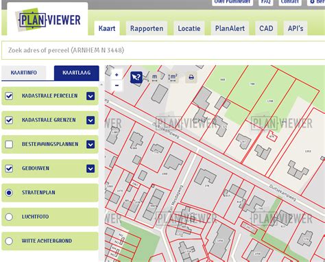 Kaart Planviewer, het Nationale Locatie Platform