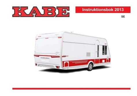 Kabe instruktionsbok 2013