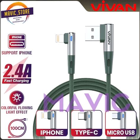 Kabel Data Vivan Iphone 4