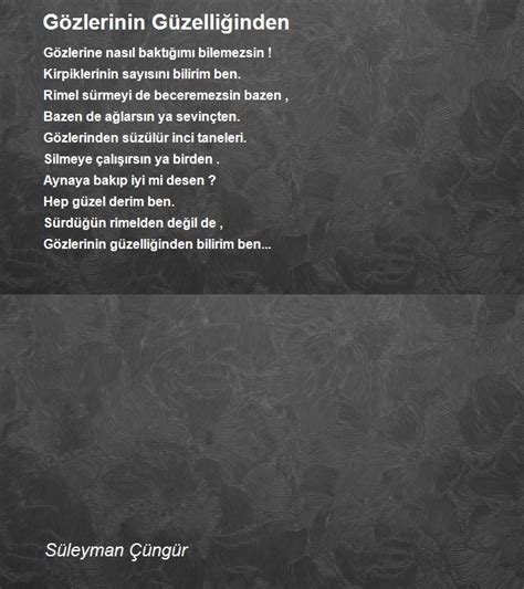 Kadın Şiiri Süleyman Çüngür .