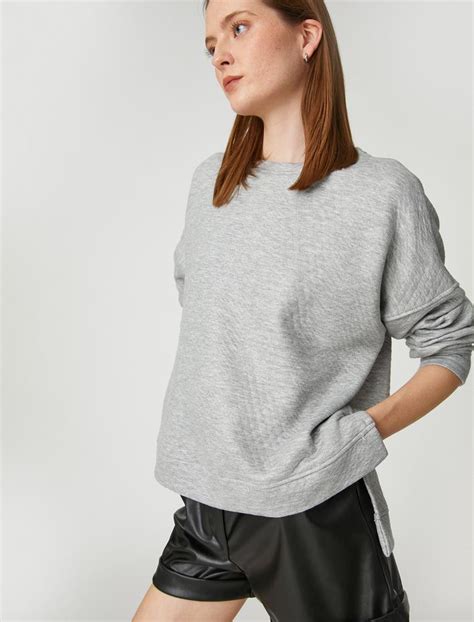 Kadın Oversize & Kapüşonlu & Fermuarlı Sweatshirt OXXO.