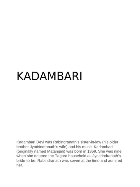 Kadambari notes pdf